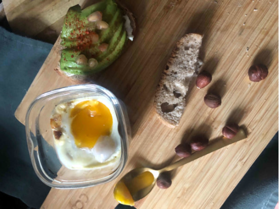 Oeufs cocotte au poireaux et piment d’Urfa
