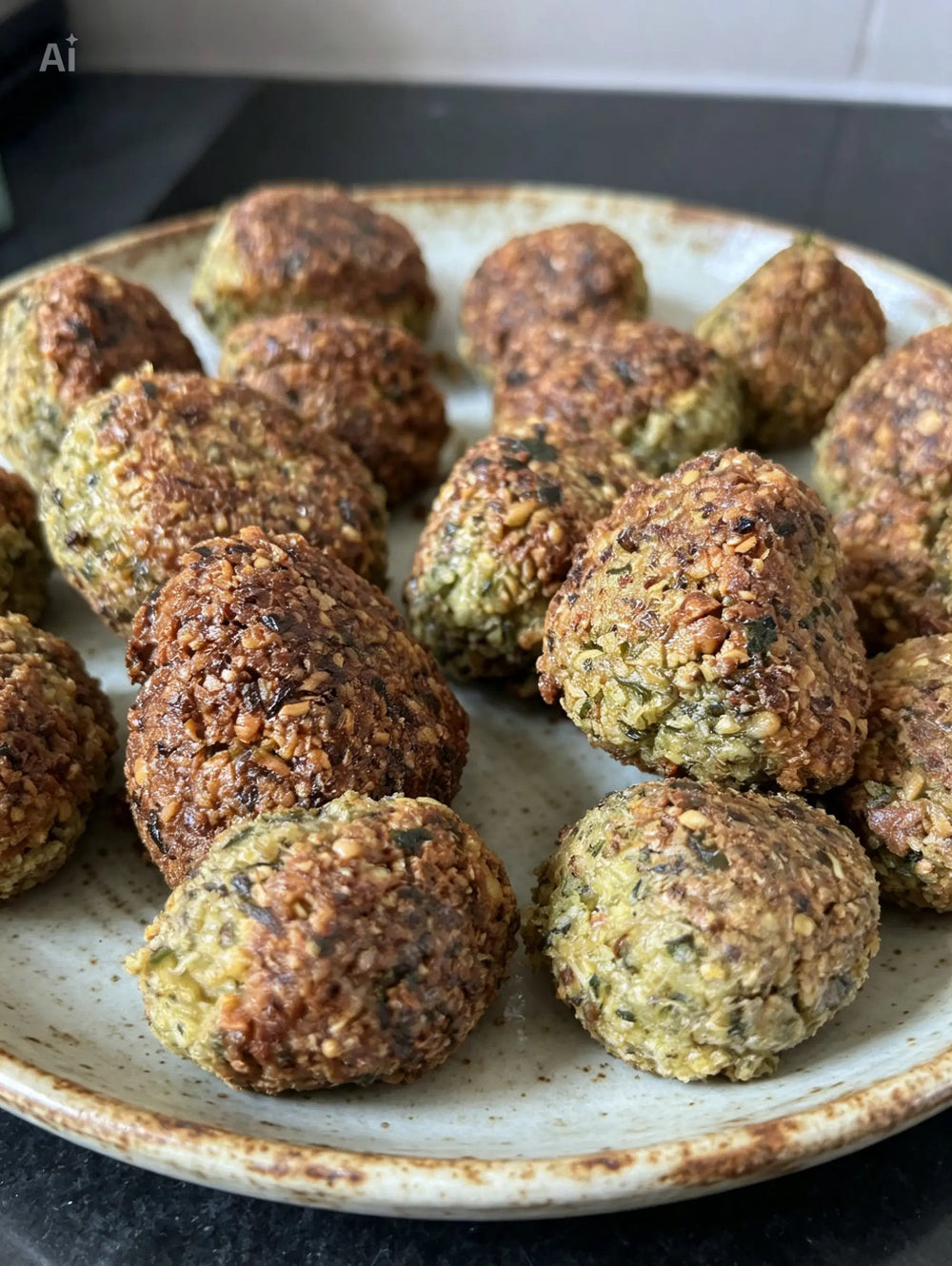 Falafels maison aux épices et aux herbes fraîches
