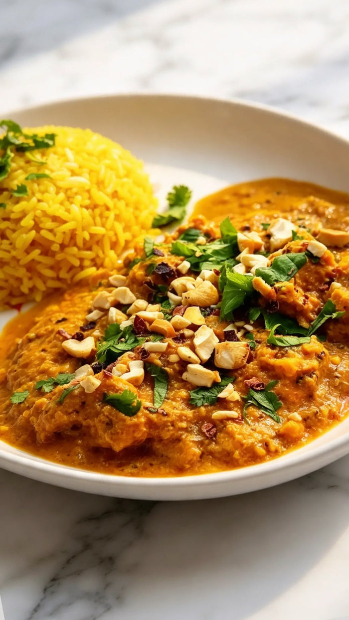 Poulet Korma au Garam Masala, cajou et amande